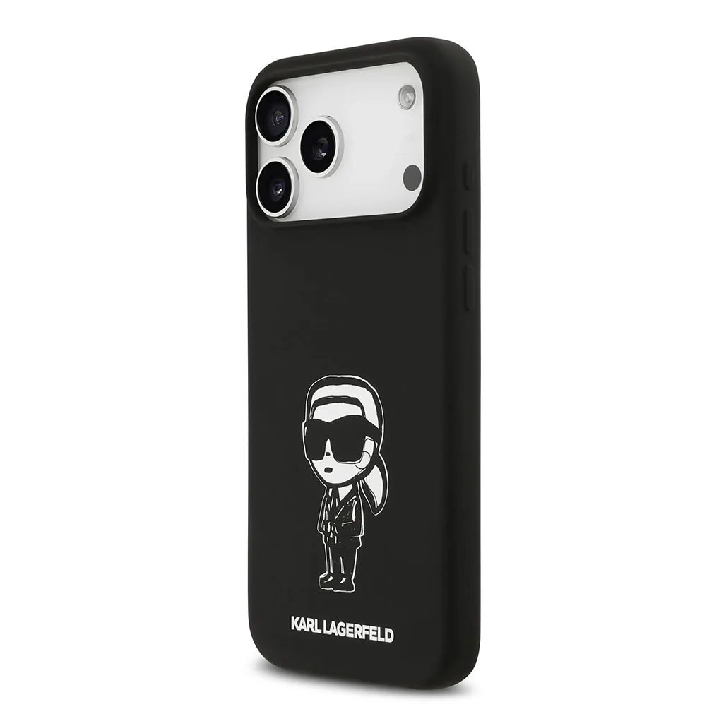 Karl Lagerfeld Liquid Silicone Case with Karl Sketch for iPhone 17 Pro - Image 3