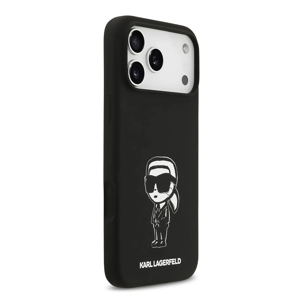 Karl Lagerfeld Liquid Silicone Case with Karl Sketch for iPhone 17 Pro - Image 4