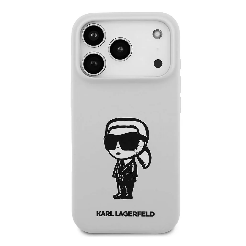 Karl Lagerfeld Liquid Silicone Case with Karl Sketch for iPhone 17 Pro Max - Image 22