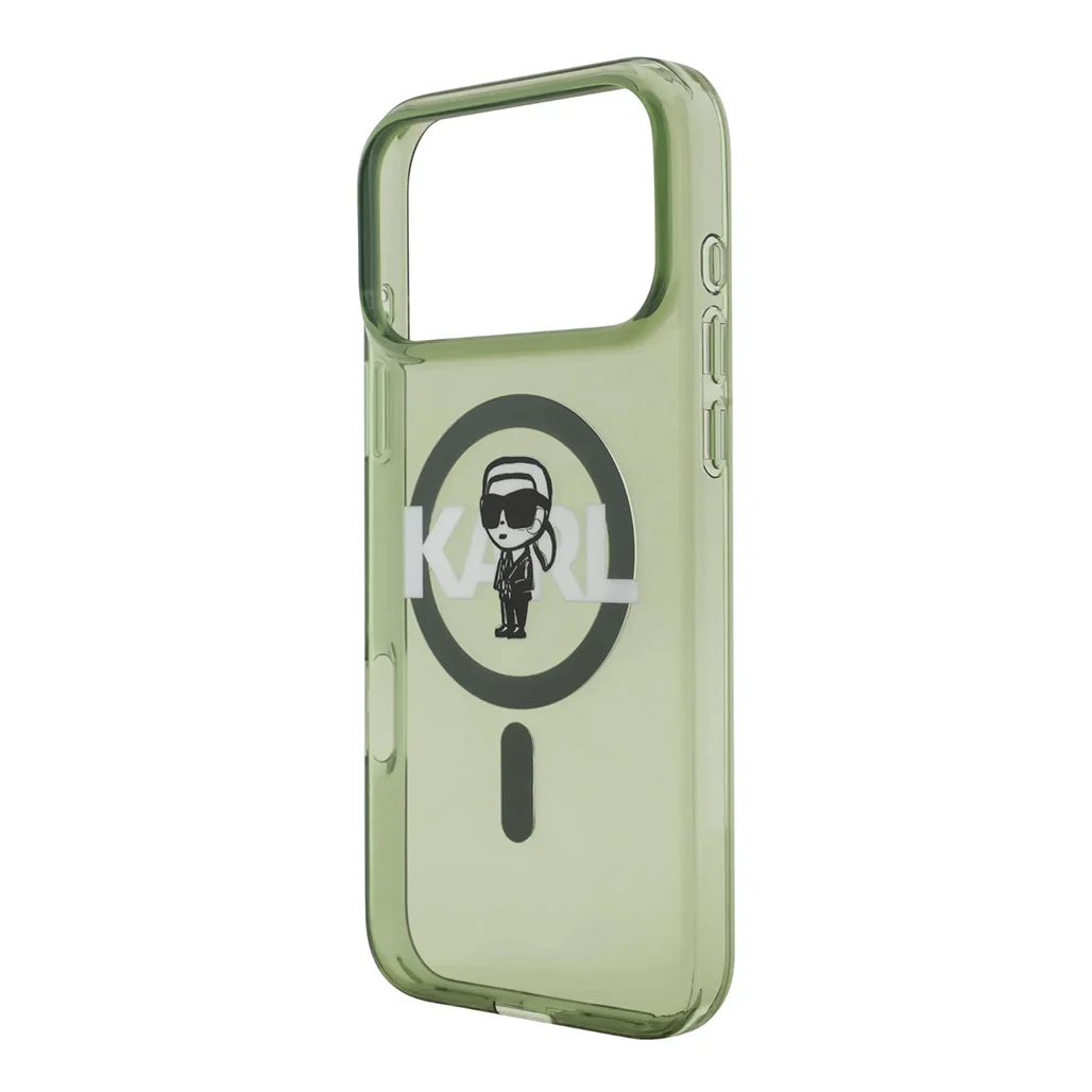 Karl Lagerfeld MagSafe IML Case for iPhone 17 Pro Max – Transparent Kaki - Image 7