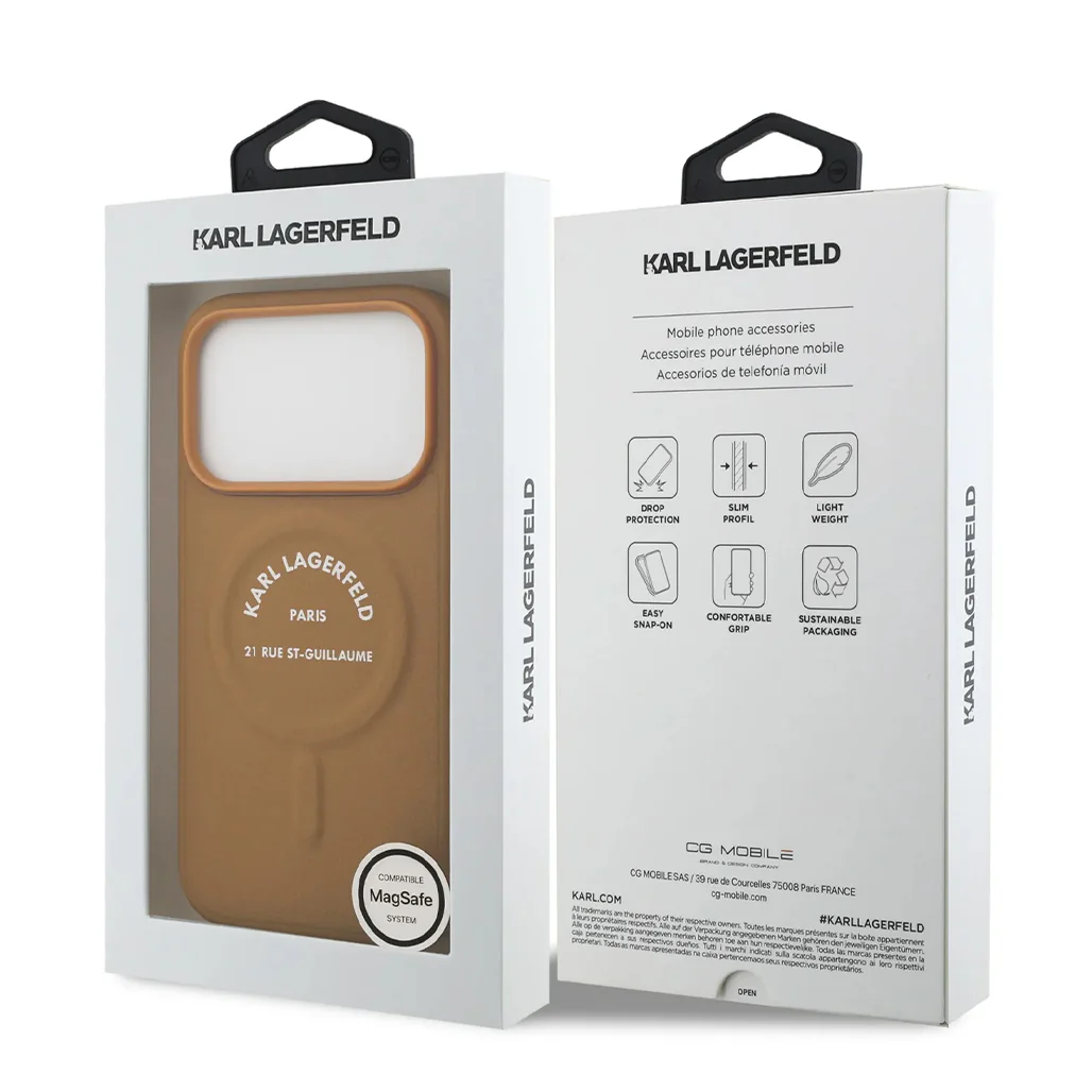 Karl Lagerfeld MagSafe PU Case with RSG Logo Buttons - iPhone 17 Pro Max - Image 24