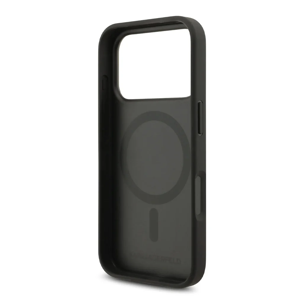 Karl Lagerfeld PU Leather Case with Karl Head Pins for iPhone 17 Pro Max - Image 5