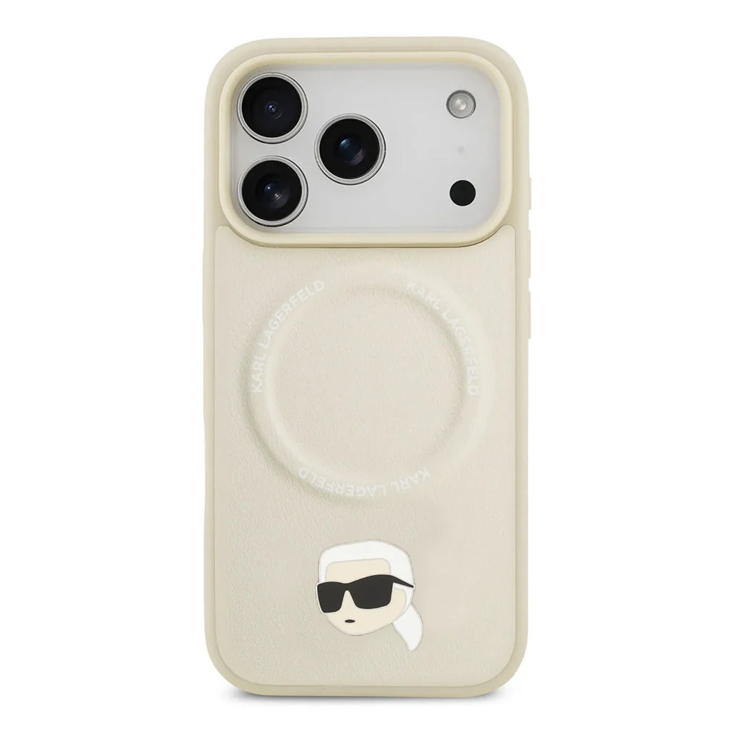 Karl Lagerfeld PU Leather Case with Karl Head Pins for iPhone 17 Pro Max - Image 8