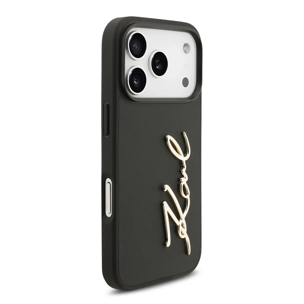 Karl Lagerfeld PU Leather Case with Script Logo & Metal Buttons for iPhone 17 Pro Max - Image 4