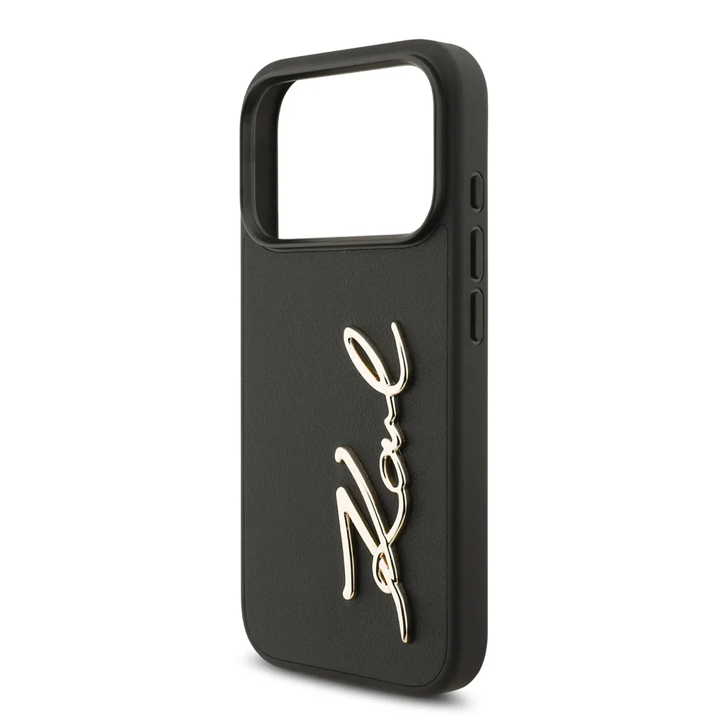 Karl Lagerfeld PU Leather Case with Script Logo & Metal Buttons for iPhone 17 Pro Max - Image 5