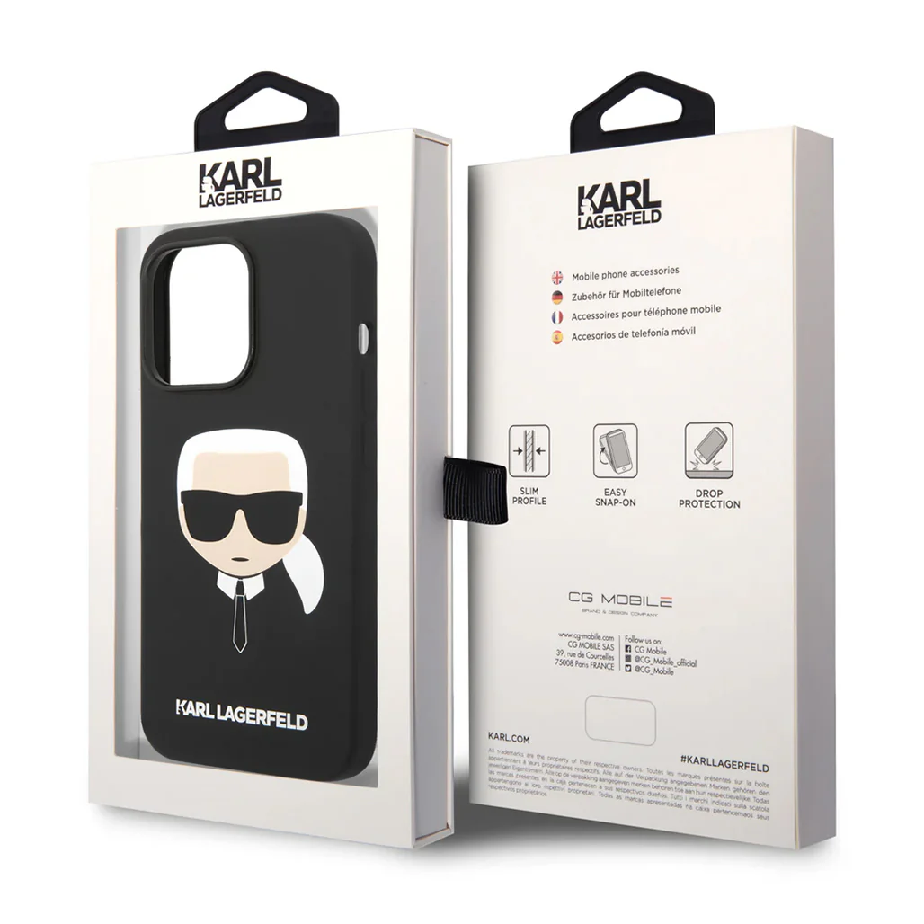 Karl Lagerfeld - Silicone Black Case - for iPhone 14 Pro Max - Image 4