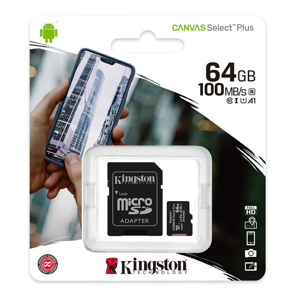 Kingston Canvas Select Plus microSD Card (SDXC) with SD Adapter - Image 3