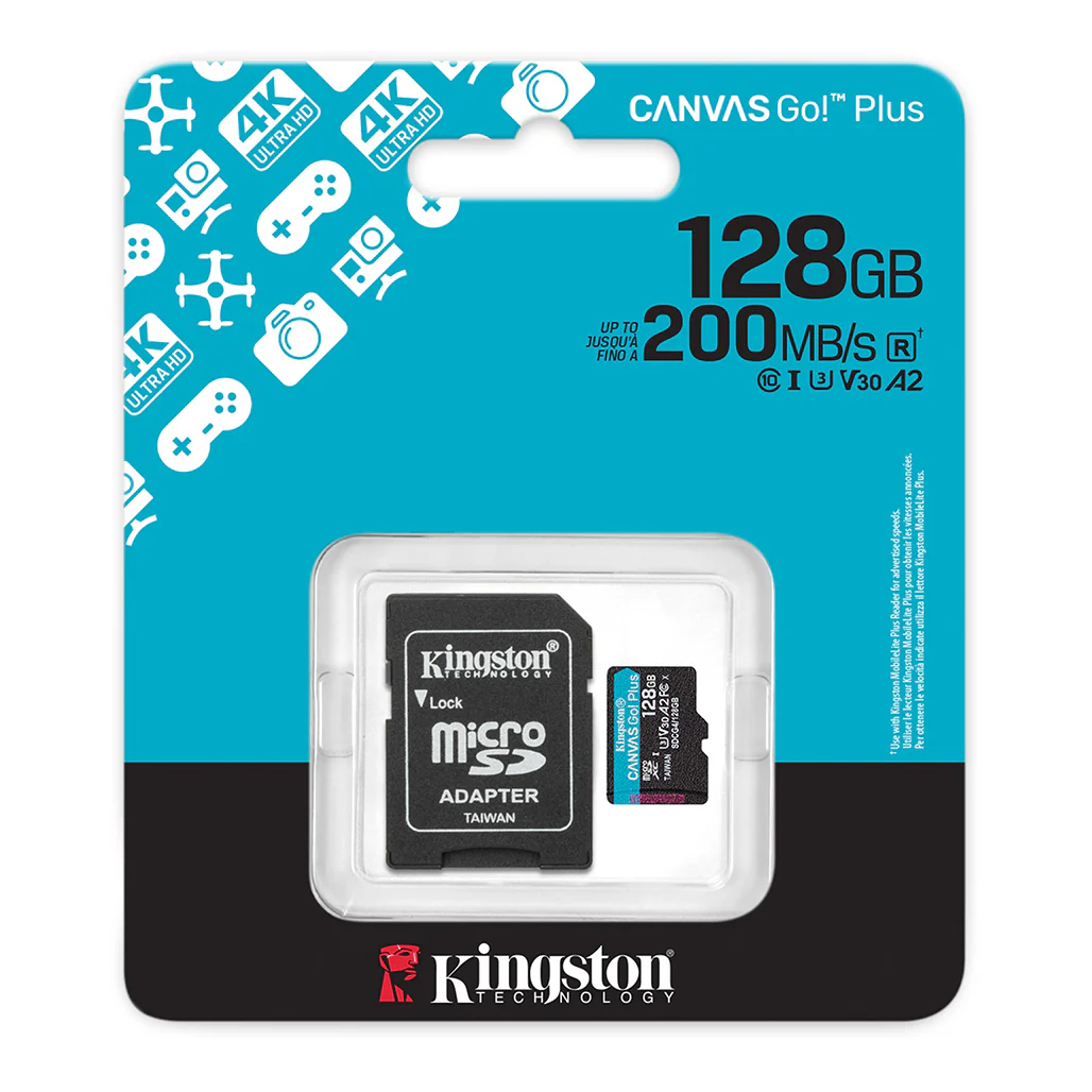 Kingston Canvas Go! Plus 128GB (Up to 200MB/s) microSD Card - Image 3