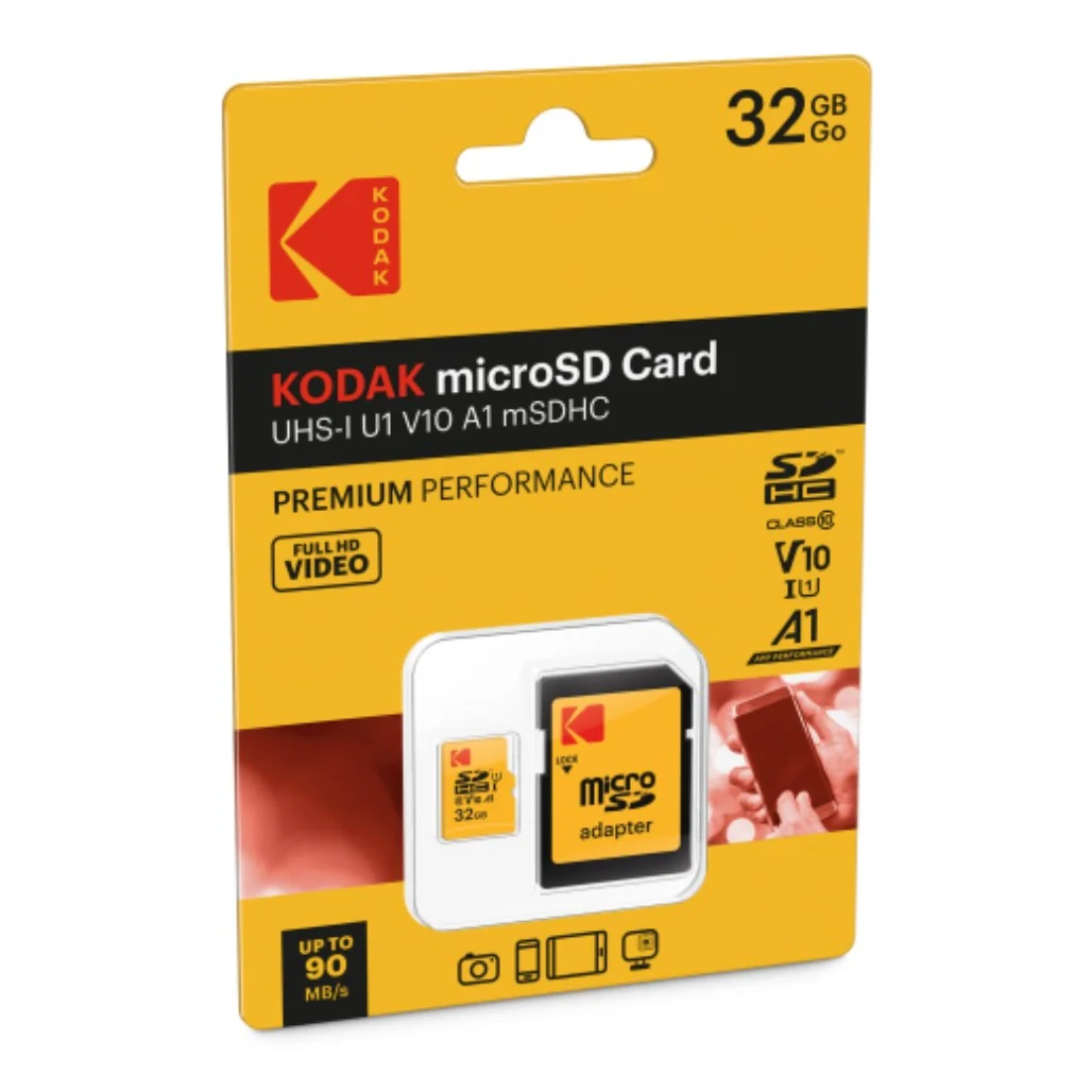 Kodak microSD Class 10 UHS-I U1 V10 A1 - 32GB - Image 2