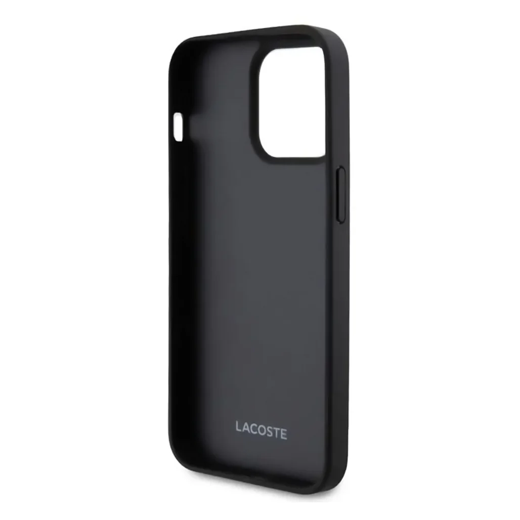 Lacoste iPhone 15 Pro with Card Slot - The Blend Monogram - Black - Image 3
