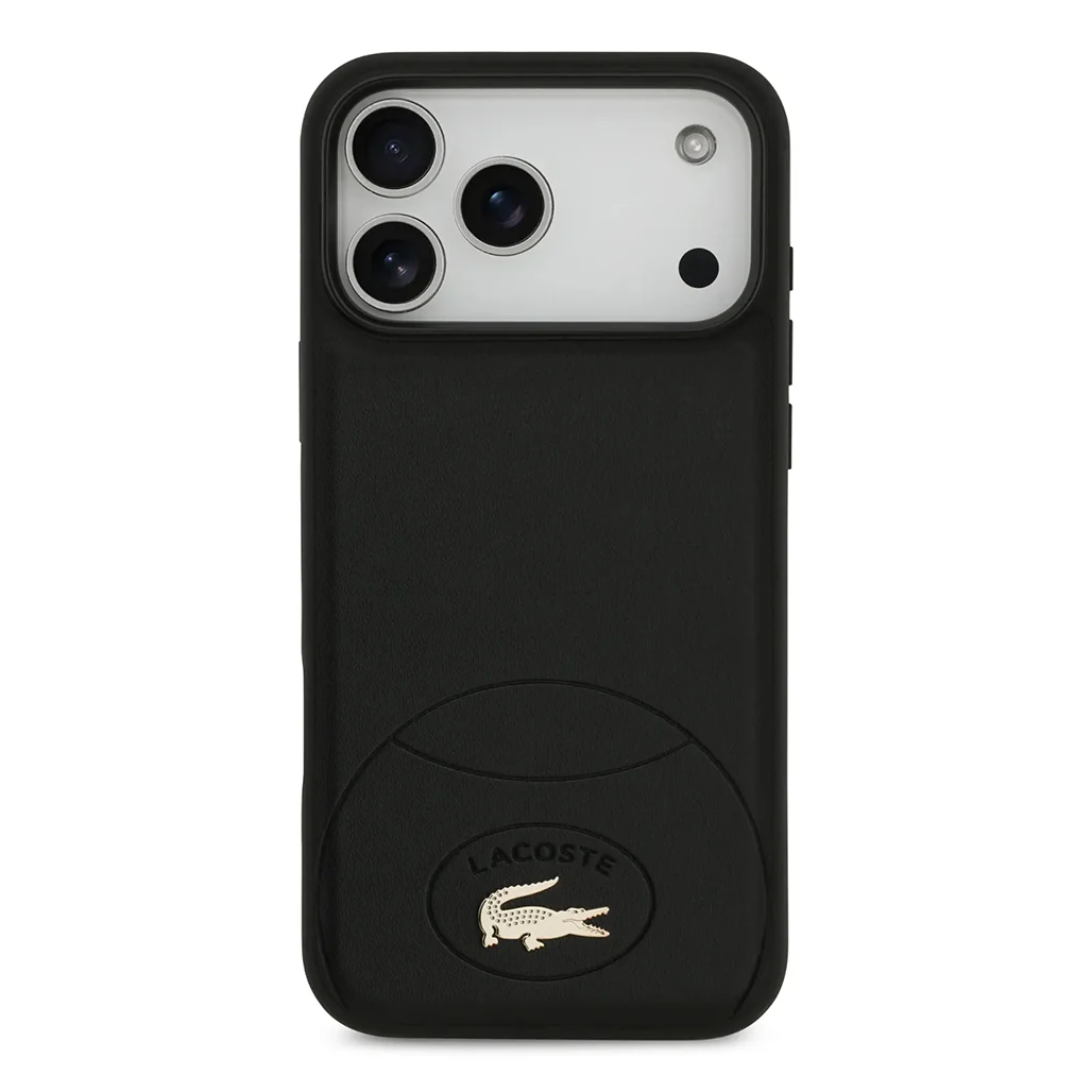 Lacoste MagSafe PU Leather Hard Case with Bliss Design for iPhone 17 Pro