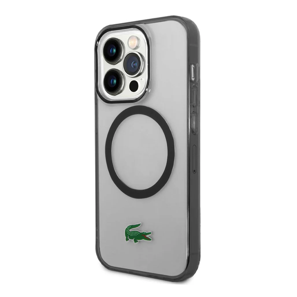 Lacoste MagSafe Transparent Case for iPhone 15 Pro - Blue - Image 2
