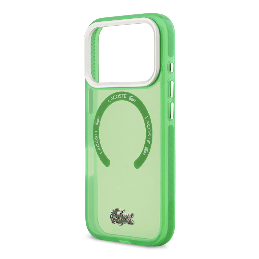 Lacoste MagSafe Transparent TPU+PC Case with Frosted Finish for iPhone 17 Pro Max - Image 13