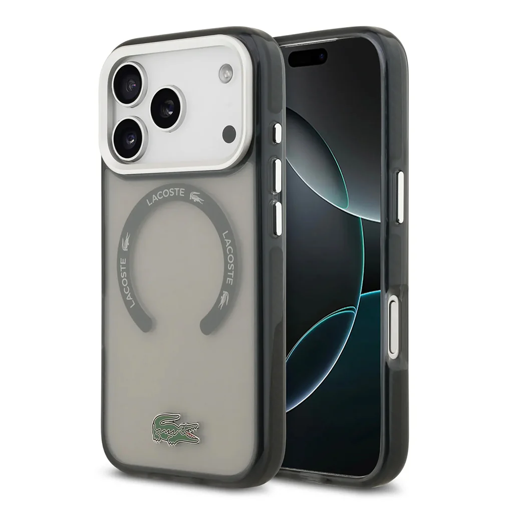Lacoste MagSafe Transparent TPU+PC Case with Frosted Finish for iPhone 17 Pro Max - Image 22