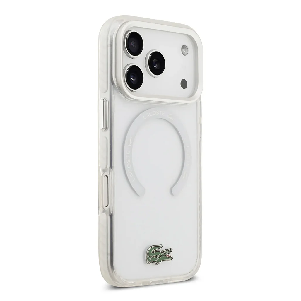 Lacoste MagSafe Transparent TPU+PC Case with Frosted Finish for iPhone 17 Pro Max - Image 28