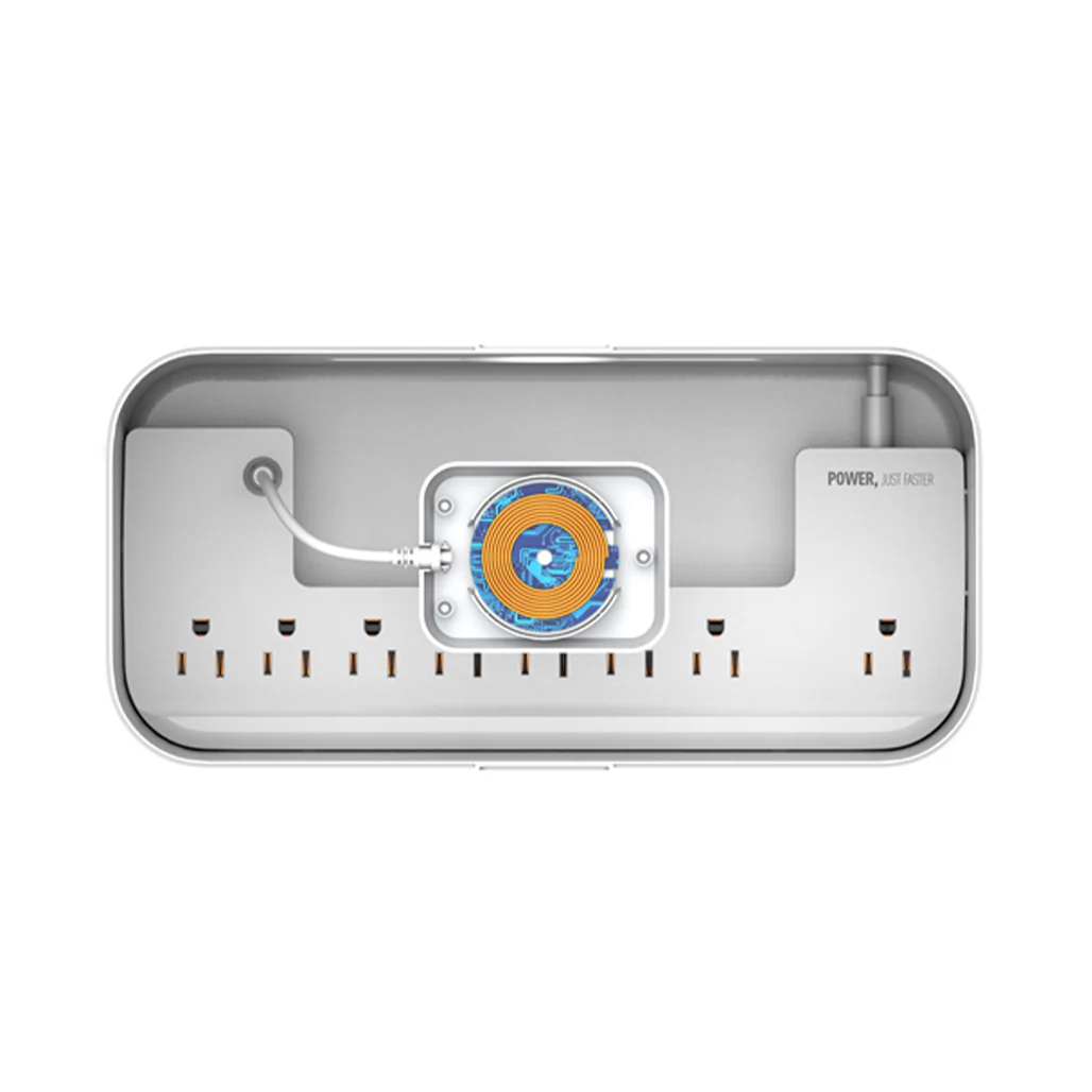 LDNIO SN5311W Management Power Strip Box with Wireless Charging – Multi-Function Surge Protector - Image 4