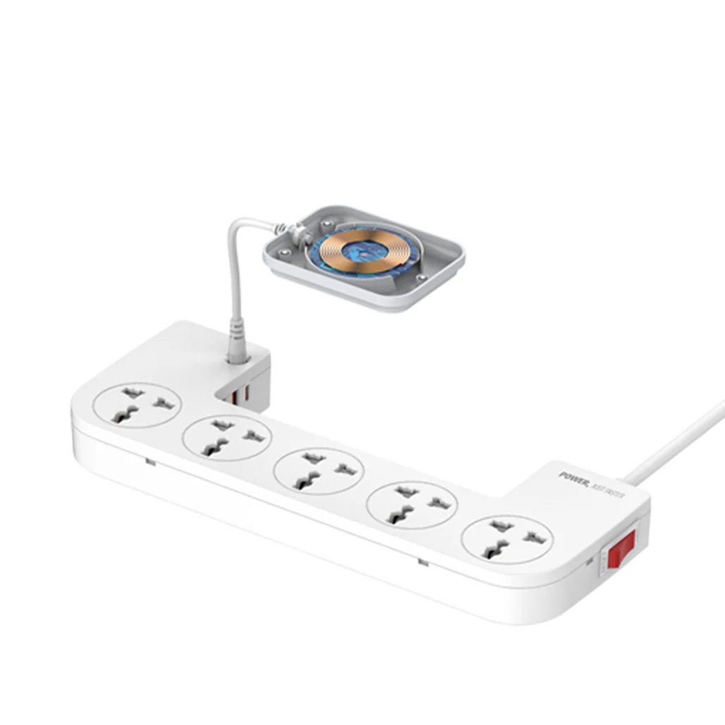 LDNIO SN5311W Management Power Strip Box with Wireless Charging – Multi-Function Surge Protector - Image 5