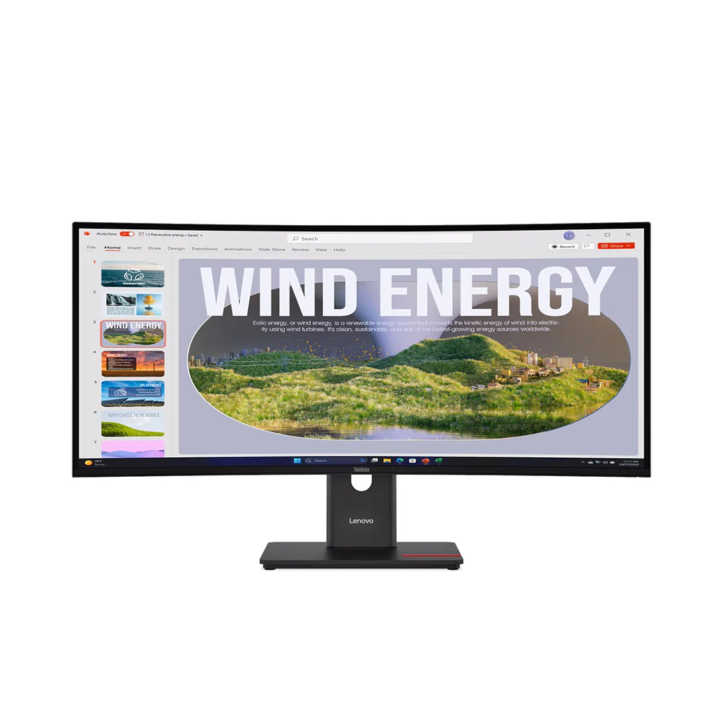 Lenovo ThinkVision T34WD-40 34" Curved WQHD Ultrawide Monitor
