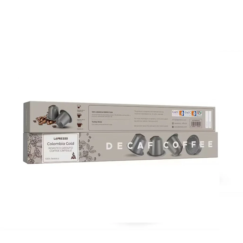 LePresso Aluminum Capsules for Nespresso Colombia 10Pcs - Decaf - Image 4