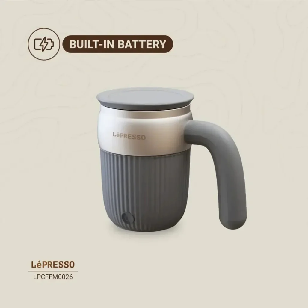 LePresso Auto Magnetic Stirring Mug 450mL – Rechargeable, Portable, and Effortless Mixing - Image 3