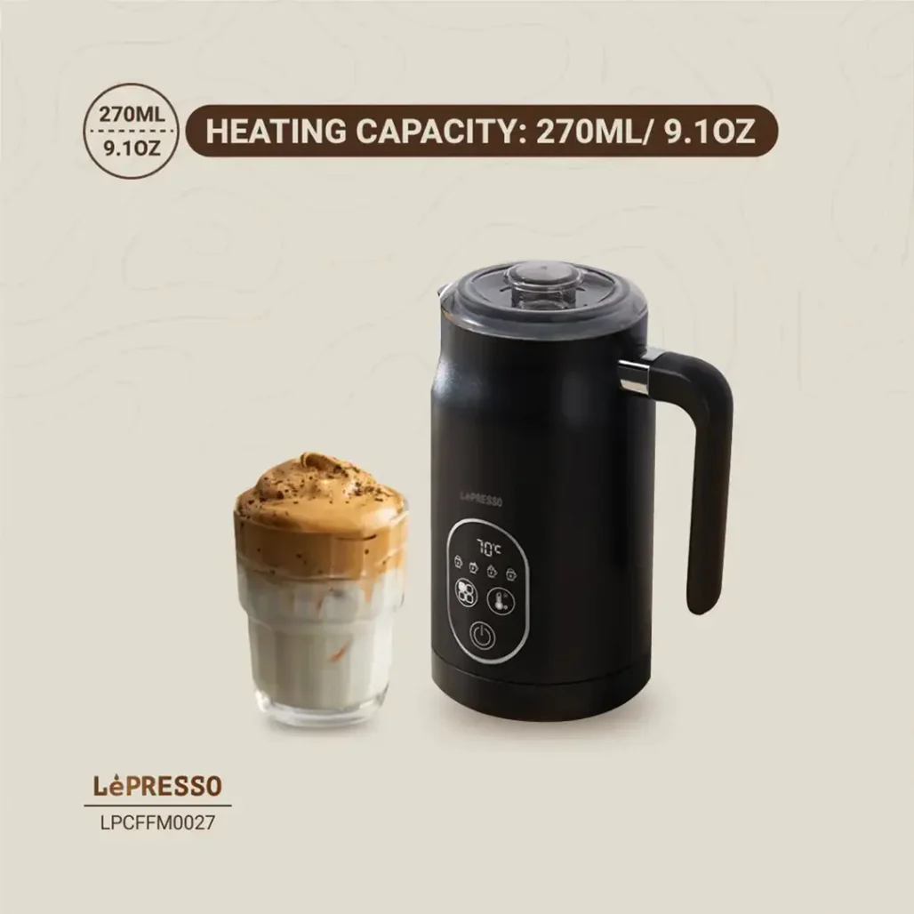Lepresso Four Froth Milk Frother - Black - Image 6