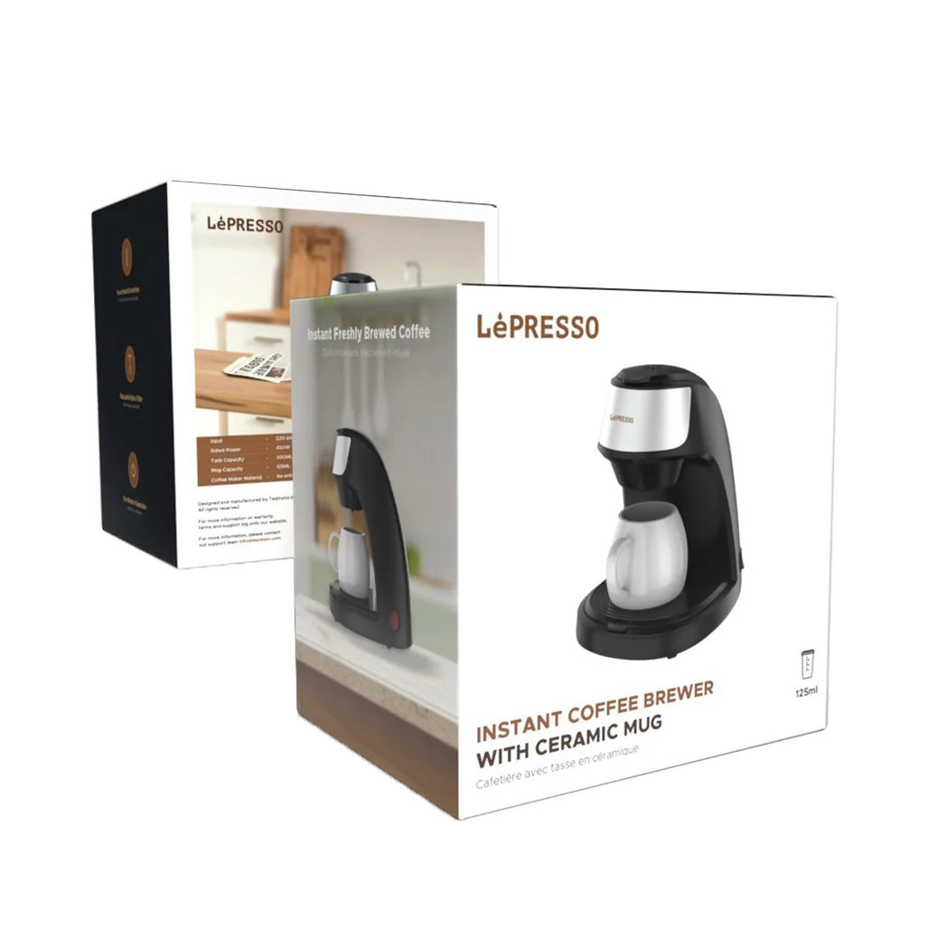 LePresso Mini Coffee Maker with Ceramic Mug - Image 4