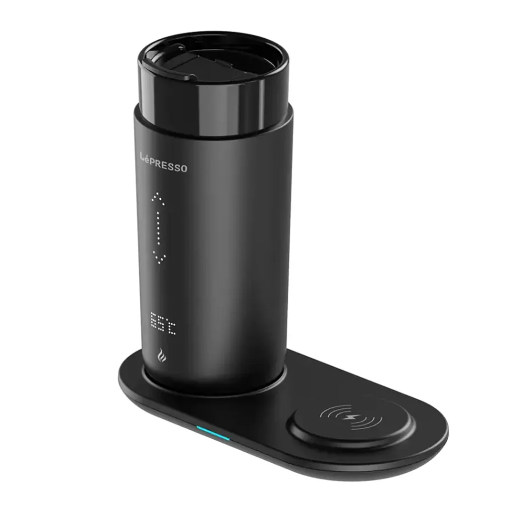 Lepresso Smart Travel Heating Mug – Temperature-Controlled Coffee Mug with Wireless Charging - Image 2