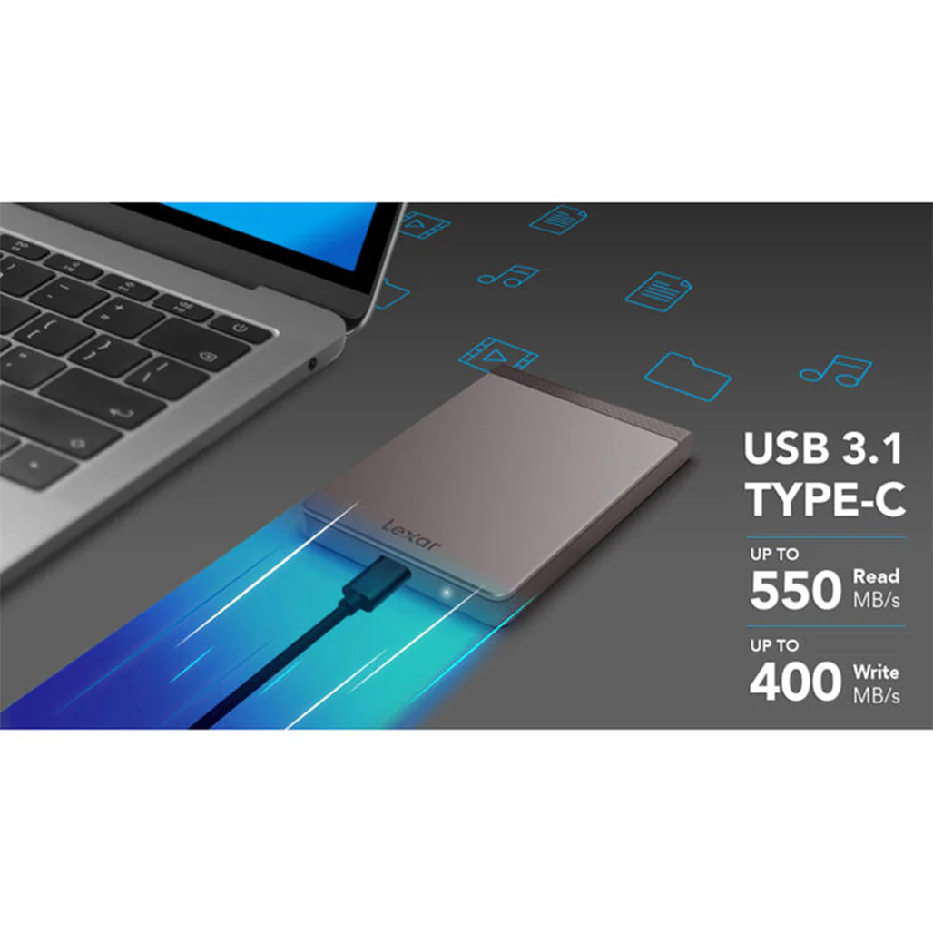 Lexar SL200 Portable USB 3.1 Type-C - 1TB External SSD - Image 5