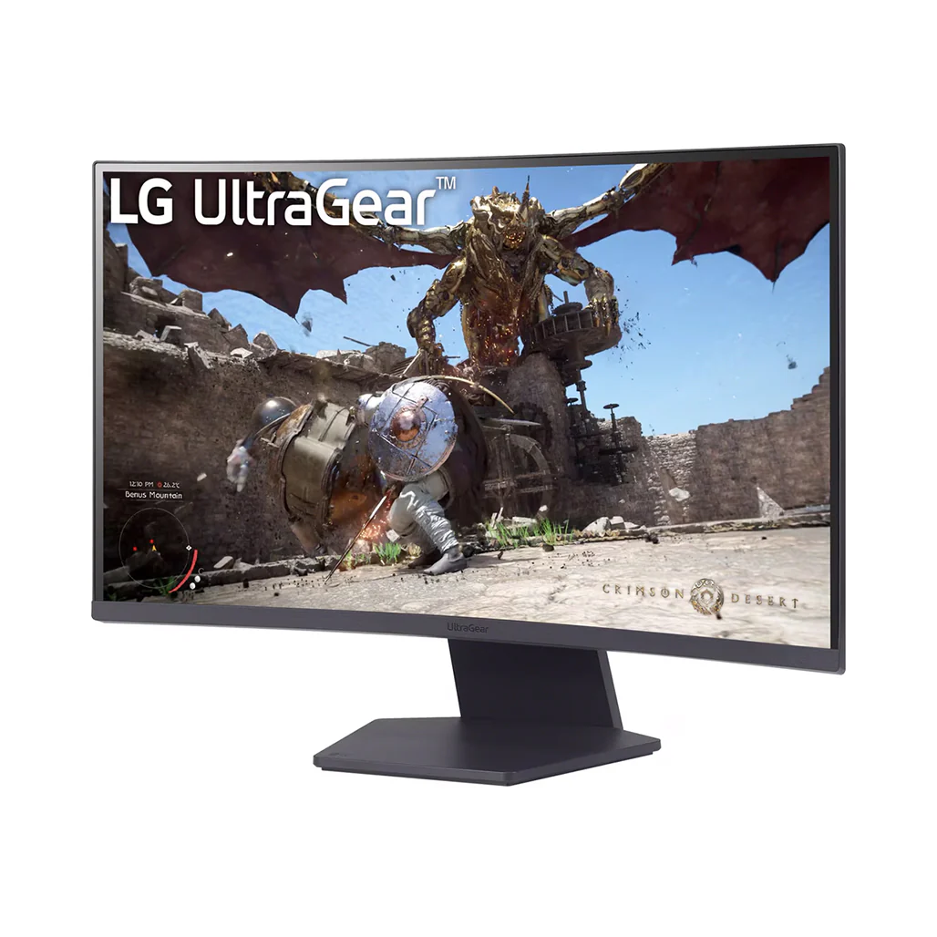 LG UltraGear™ 27GS60QC-B - 27" QHD 180Hz Curved Gaming Monitor - Image 2