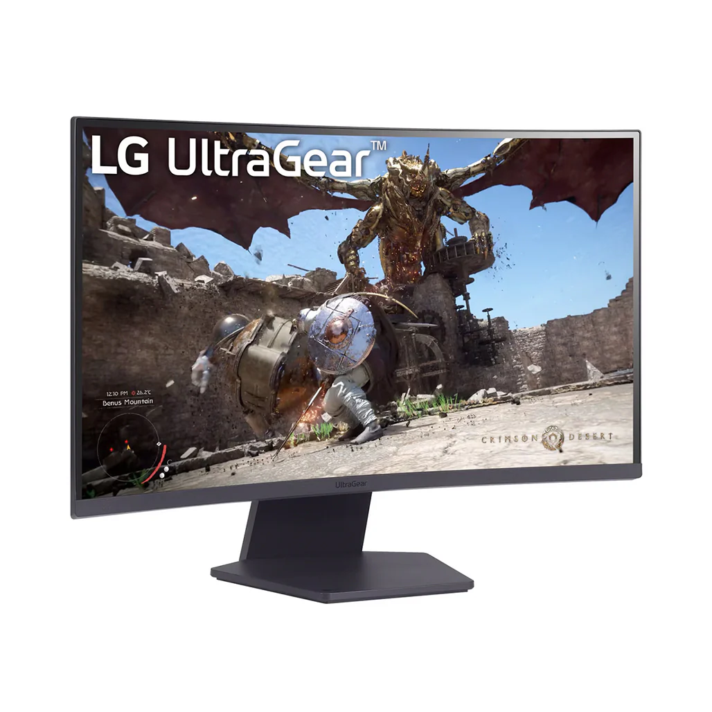 LG UltraGear™ 27GS60QC-B - 27" QHD 180Hz Curved Gaming Monitor - Image 3