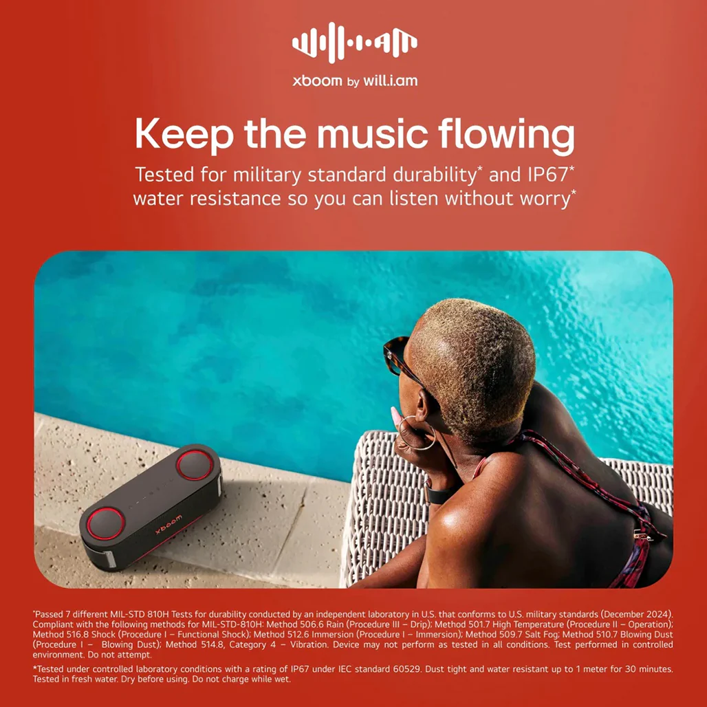 LG XBOOM Bounce Bluetooth Speaker - Image 5