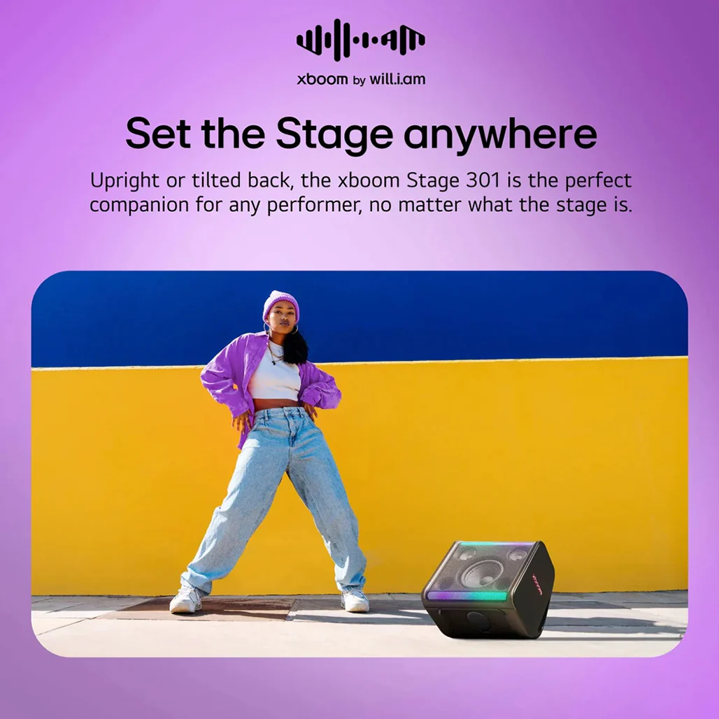 LG XBOOM Stage 301 Bluetooth Speaker by will.i.am - Image 6