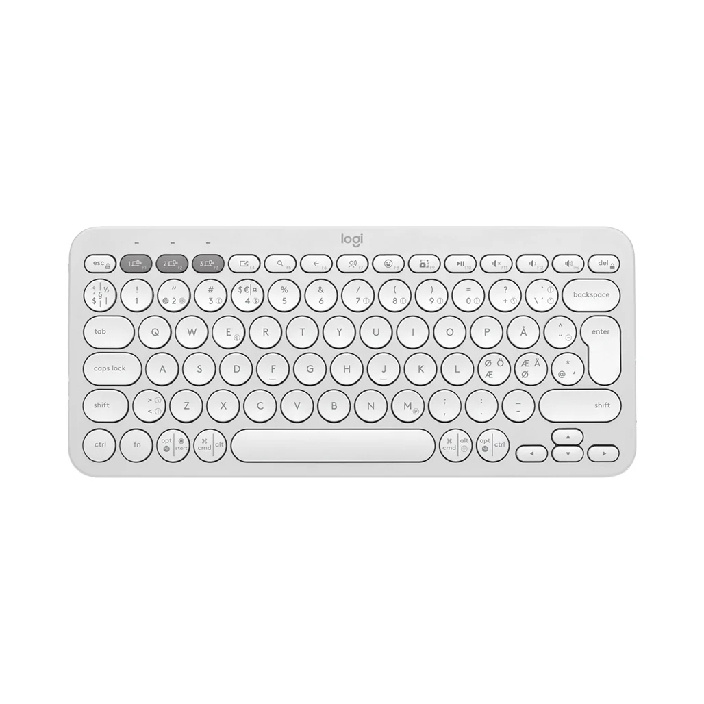 Logitech 920-011852 Pebble Keys 2 K380S - White - Wireless Keyboard