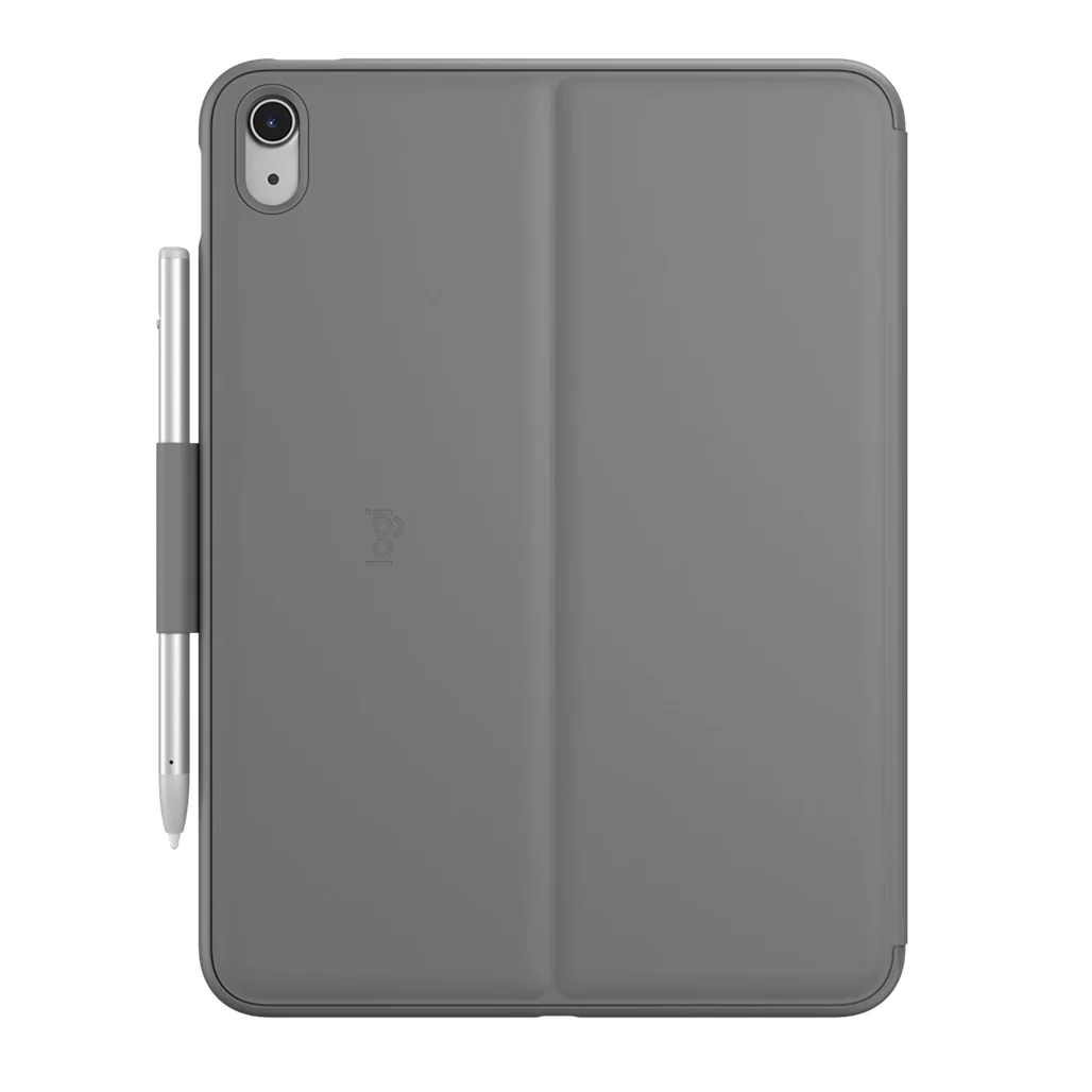 Logitech Slim Folio Bluetooth Keyboard Case for iPad 10th Generation – Oxford Grey (English Layout) - Image 3