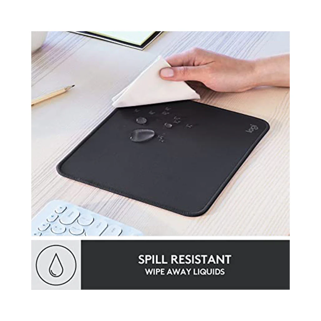 Logitech Studio Series Mouse Pad | Smooth Cloth Surface, Anti-Slip Base, Spill-Repellent Design - Image 7