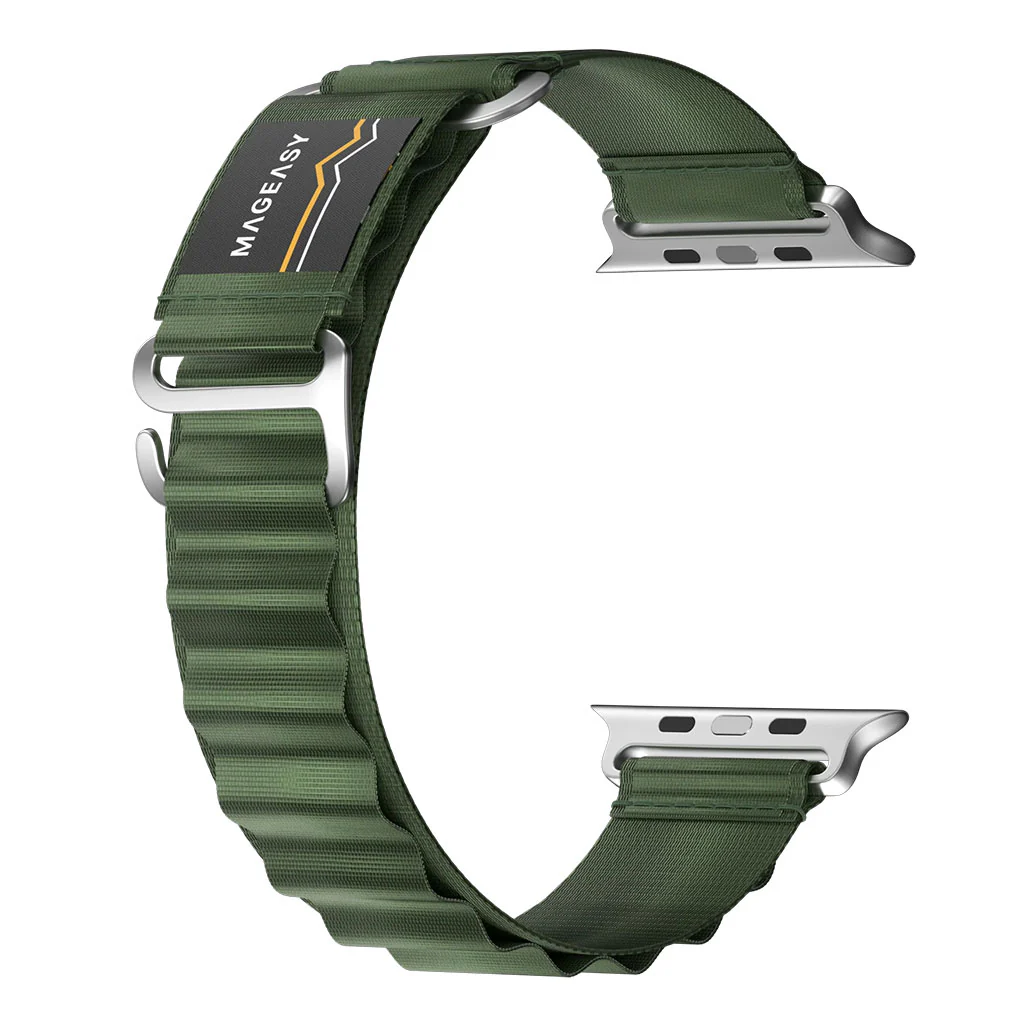 Mageasy Active Sport G-Hook Watch Loop - 44mm/45mm/49mm | Durable, Breathable & Secure Strap - Image 3
