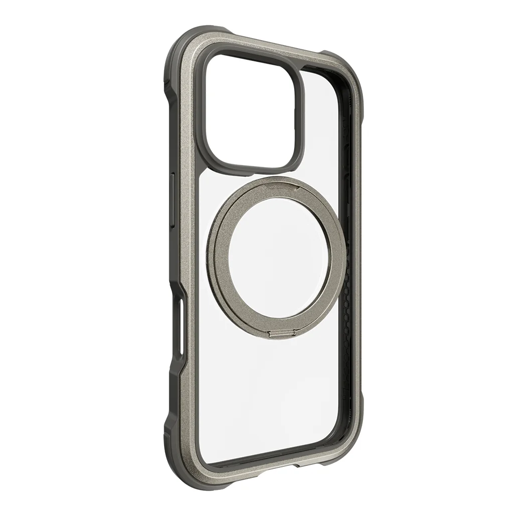 Mageasy Odyssey M360 Magnetic iPhone 16 Pro Titanium Stand Case – 360° Rotating, MagSafe Compatible, Military-Grade Protection - Image 3