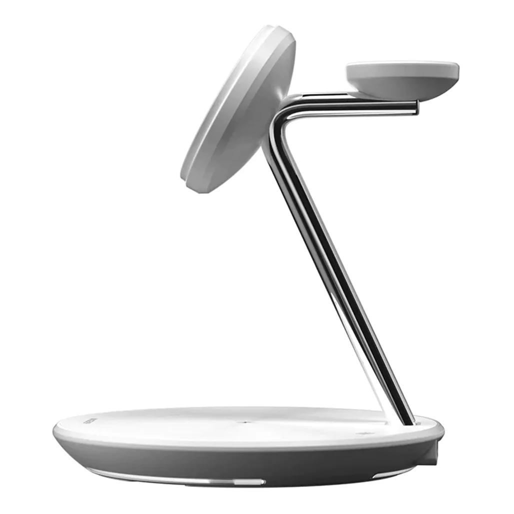 MagEasy PowerStation 5-in-1 Magnetic Wireless Charging Stand - White - Image 3