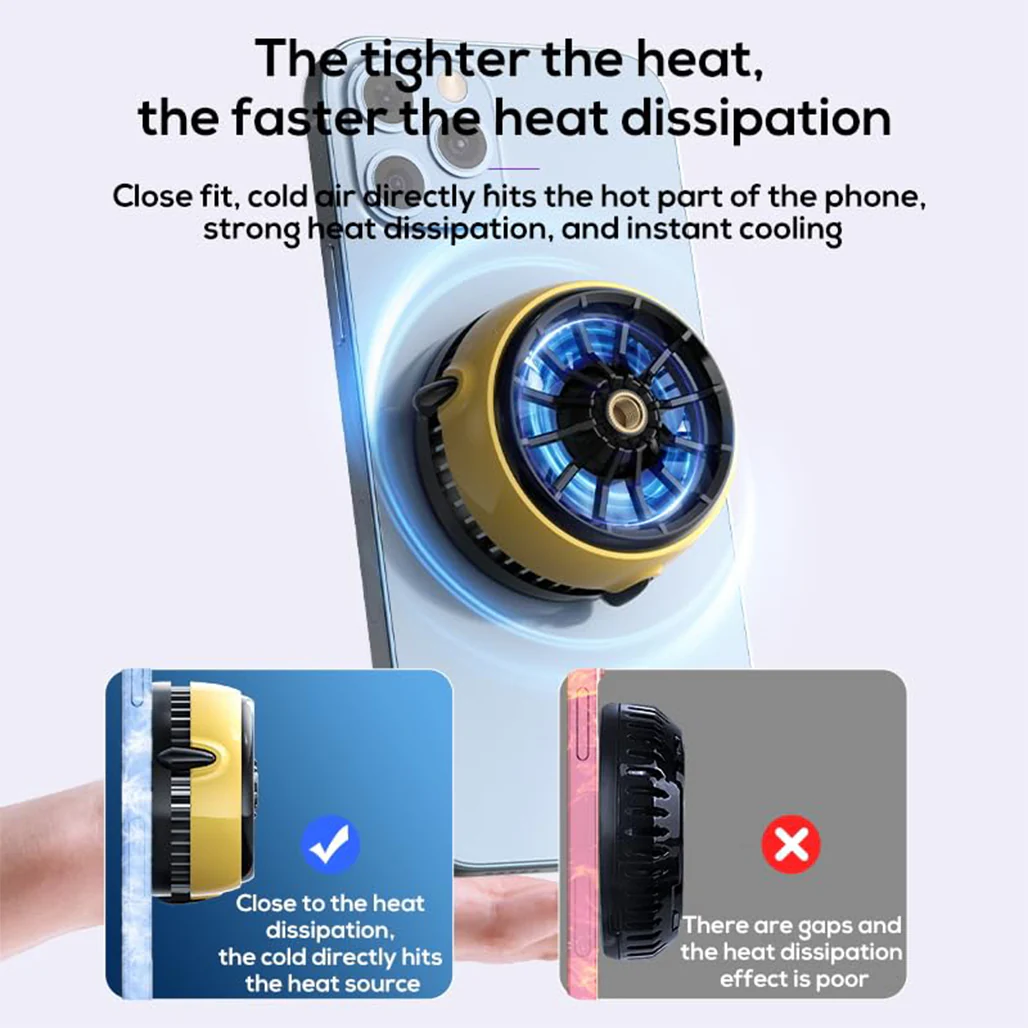 Magnetic Cooling Fan CX04 - Portable Phone Cooler with Advanced Cooling Technology - Image 3