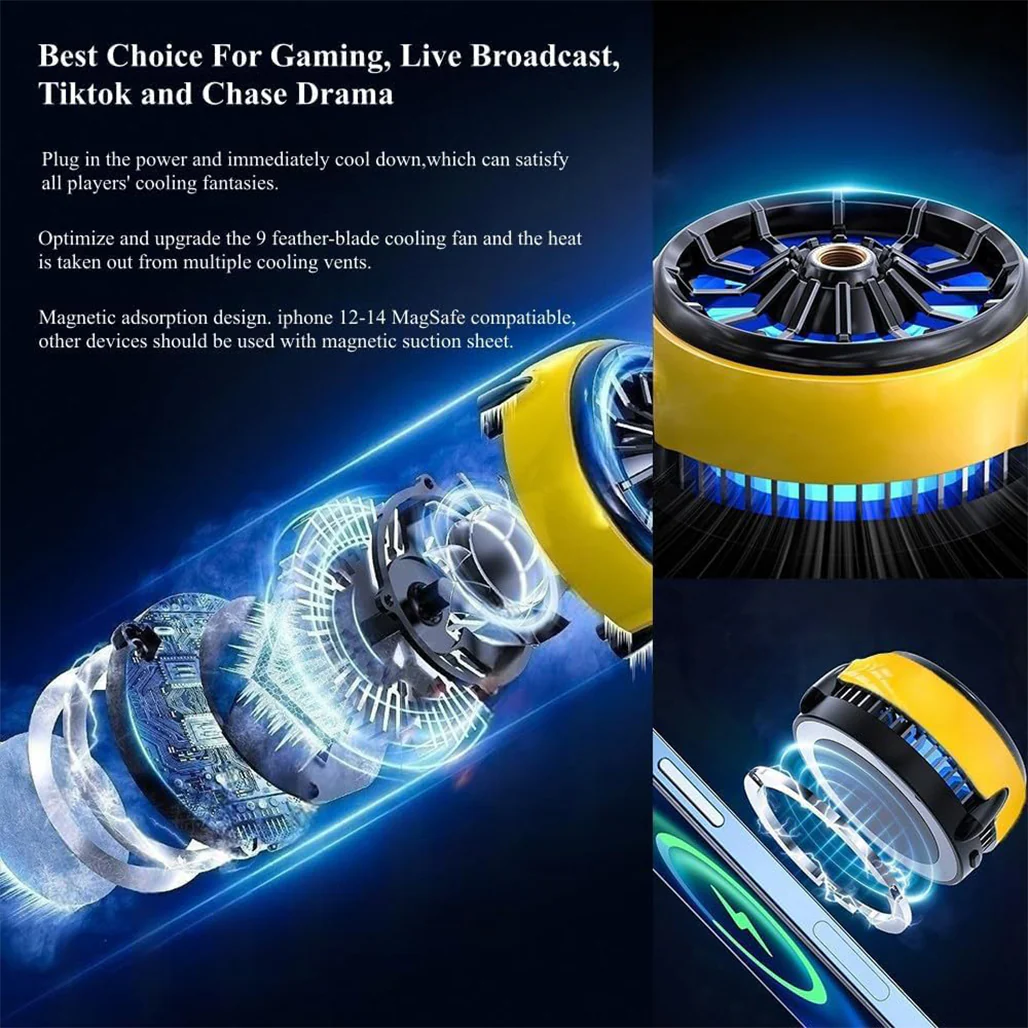 Magnetic Cooling Fan CX04 - Portable Phone Cooler with Advanced Cooling Technology - Image 5