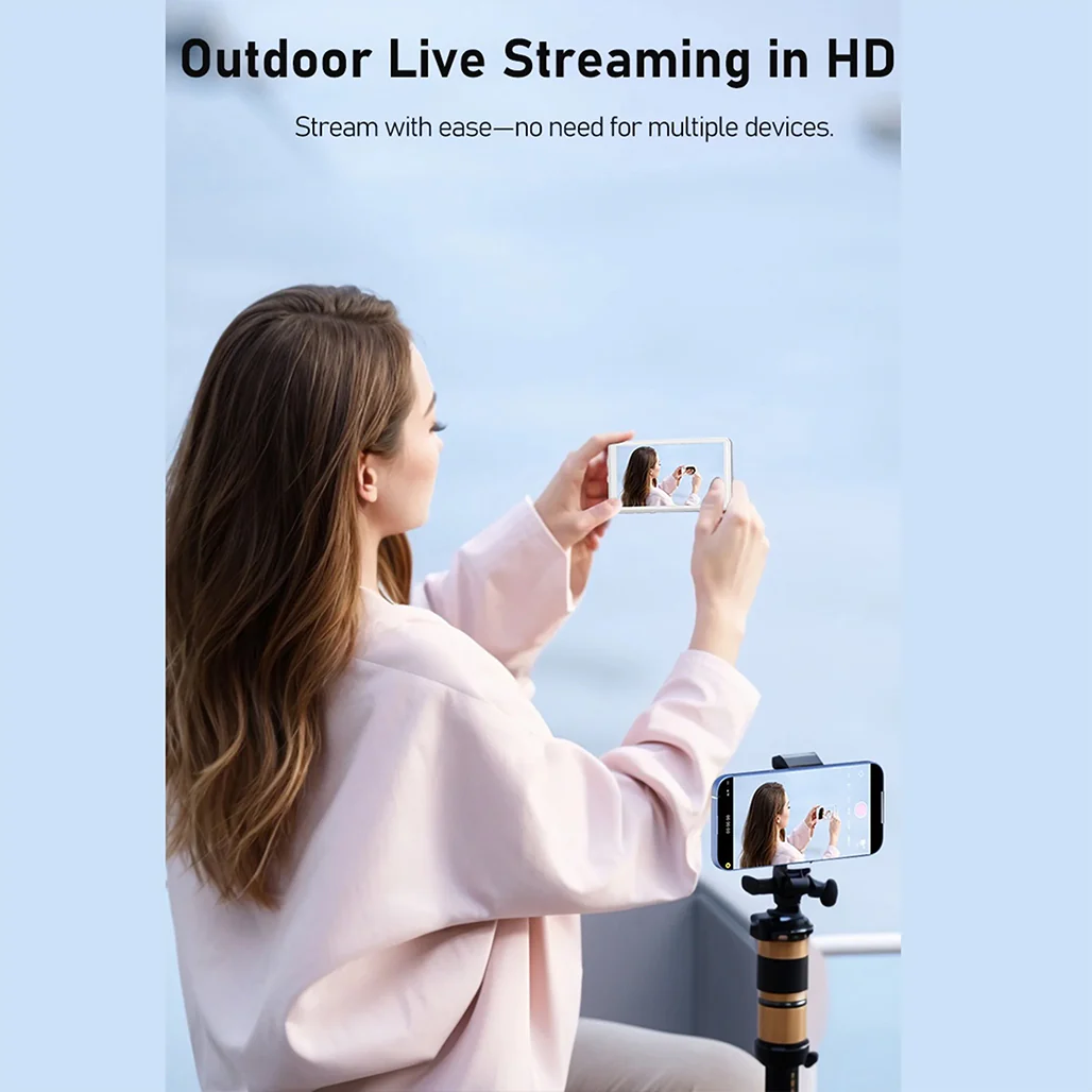 Magnetic Phone Vlog Selfie Monitor Screen – 4.02" 1080P Wireless & Wired Recording, Magnetic Attachment, Real-Time Display for Rear Camera Selfies, Vlogging, Live Streaming, and TikTok – Compatible with iPhone - Image 9