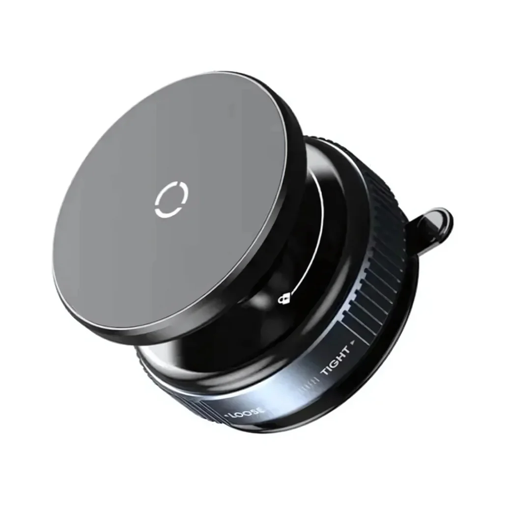 Magnetic Wireless Car Charger Mount K007S – Vacuum Suction & One-Handed Operation - Image 3