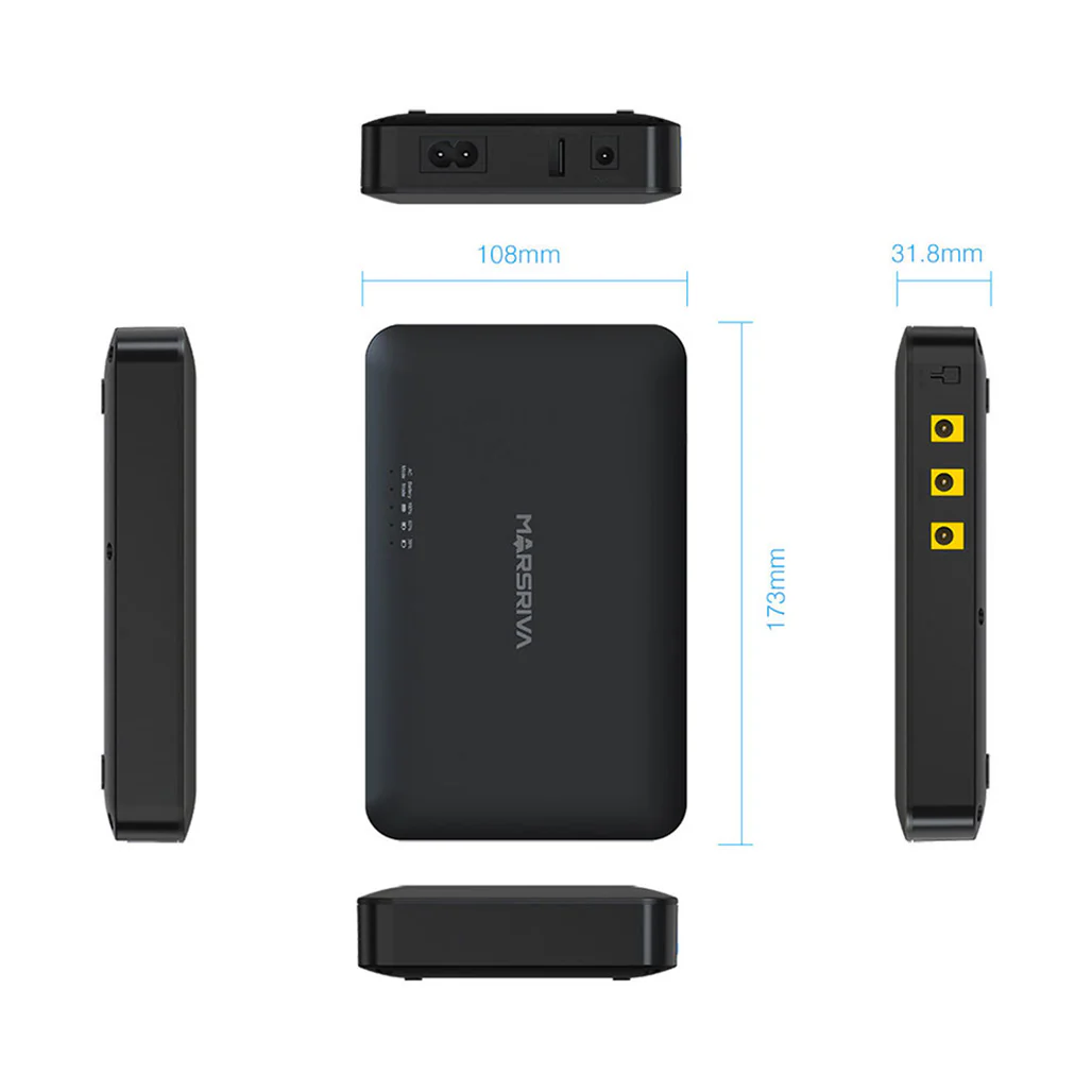 Marsiva KP1 Smart Mini DC UPS – 18W Battery Backup Power Supply for Wi-Fi Routers, Modems & Security Devices - Image 4
