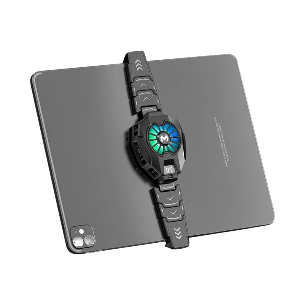MEMO DL05 Tablet Cooler with LED Temperature Display, RGB Lighting & USB-C – Universal Fit for iPad and Tablets - Image 2