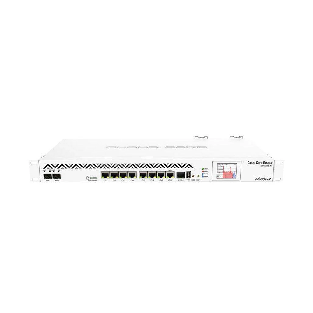 MikroTik 8x Gigabit Ethernet, 2x SFP+ Ports 1U Rackmount Router - CCR1036-8G-2S+EM