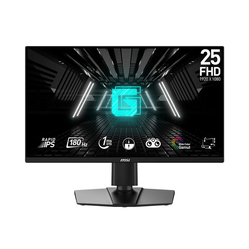 MSI G255PF E2 24.5” - FHD 180Hz Rapid IPS Gaming Monitor