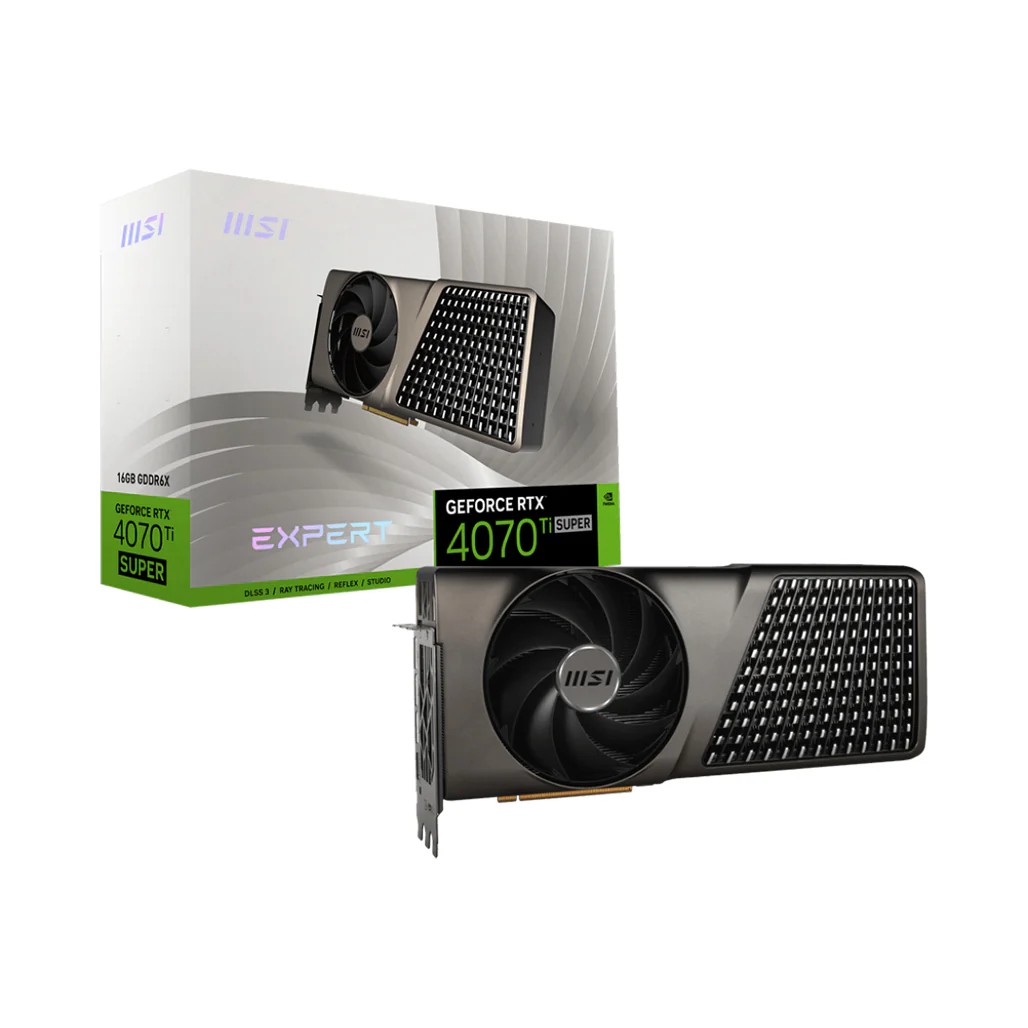 MSI GeForce RTX™ 4070 Ti SUPER 16G EXPERT Graphics Card – High Performance with DLSS 3 and Flow Frozr Cooling