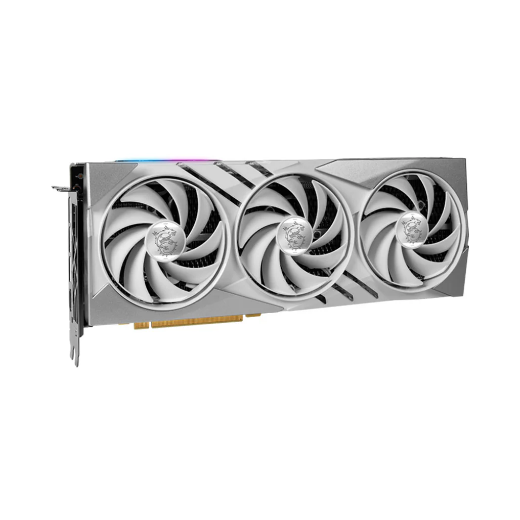 MSI GeForce RTX™ 4070 GAMING X SLIM WHITE 12G – High-Performance Graphics Card with TRI FROZR 3 Cooling and DLSS 3 - Image 2