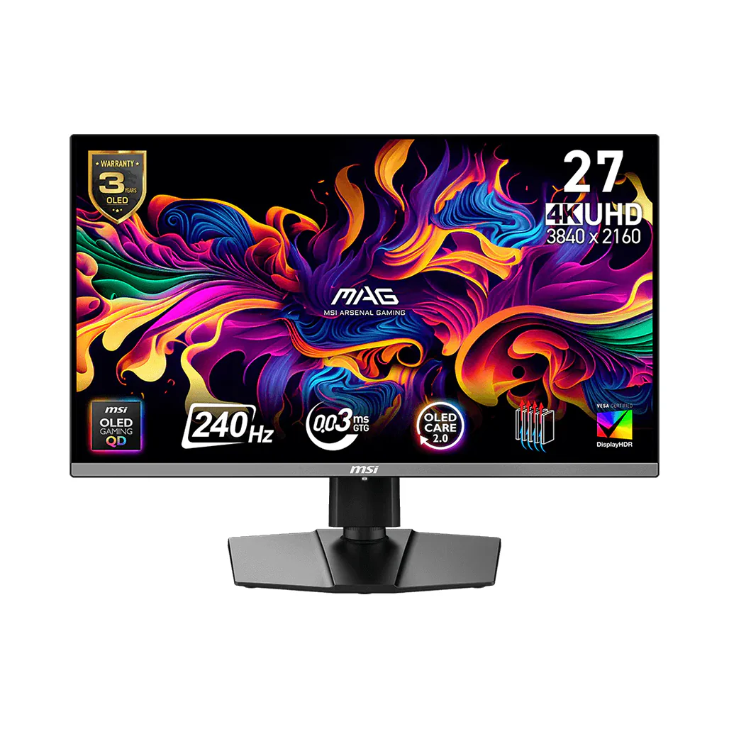 MSI MAG 272UP QD-OLED X24 - 26.5” 4K UHD 240Hz Gaming Monitor
