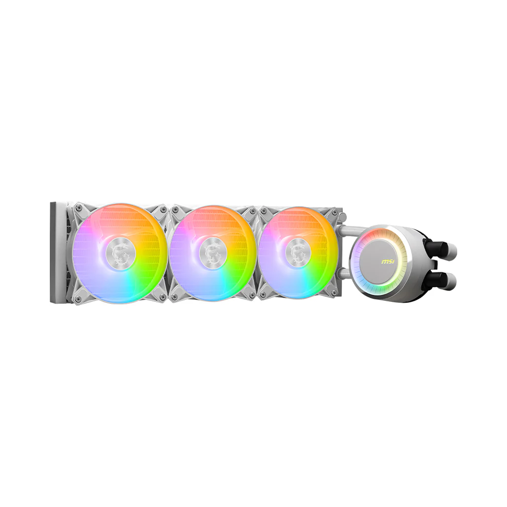MSI MAG CoreLiquid E360 - White - High Performance 360mm AIO Liquid Cooler for Enhanced CPU Cooling - 306-7ZW6E11-C24 - Image 3